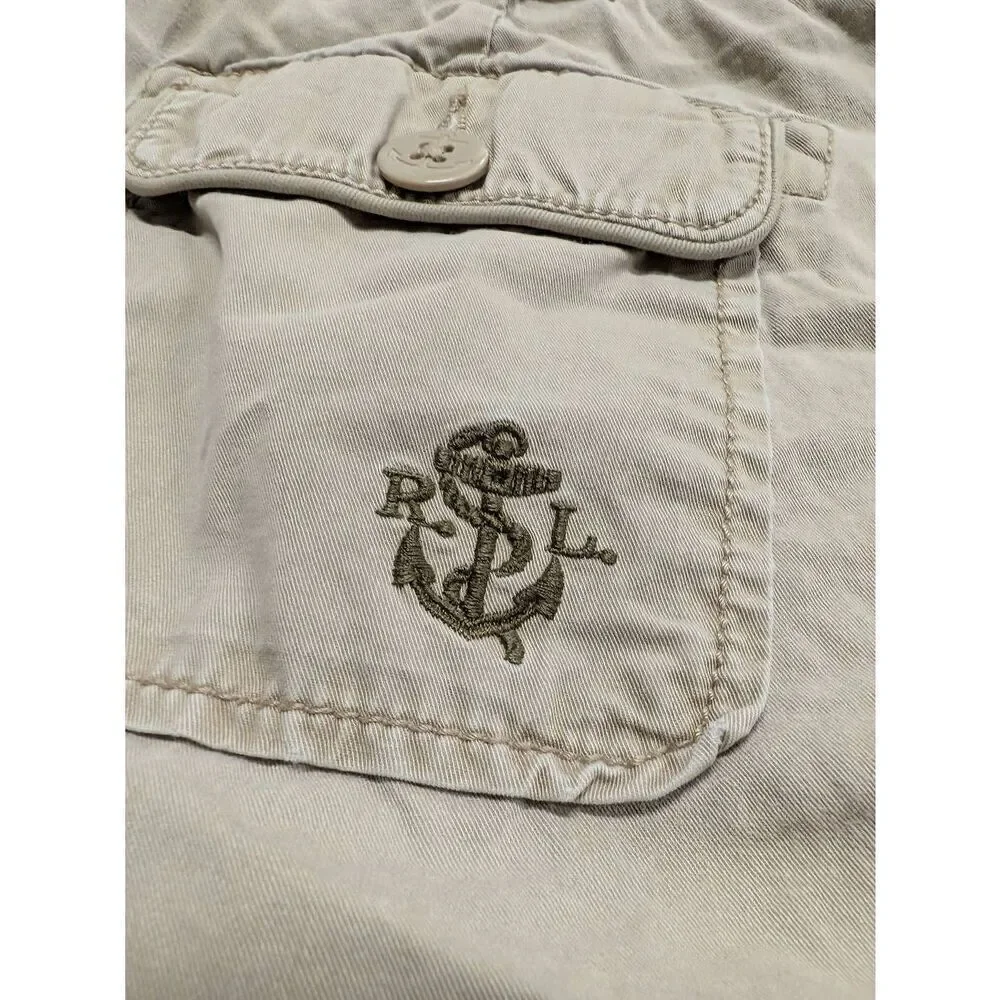 Polo Jean Co. by Ralph Lauren Khaki Relaxed Fit Hampton Short Cargo 6